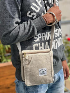 Nouveau concepteur de sacs de chanvre sac à bandoulière multi-usages élégant Jute avec matériau en coton sacs à bandoulière durables sacs à provisions femmes - Product Image 2