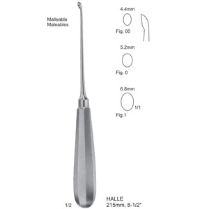 Curette manuelle de haute qualité pour os malléables, en acier inoxydable, instruments chirurgicaux orthopédiques, approuvée CE ISO, réutilisable, tailles 4,4 mm - Product Image 6