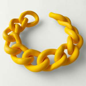 resin link Florescent Statement Chain <b>Large</b> Matte Link chain Color Acrylic BY ABDUL REHMAN ENTERPRISES - Product Image 4