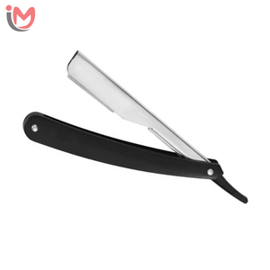 Navaja de Afeitar Manual de Seguridad para Barbería, de Acero Inoxidable, de Filo Recto, Plegable, con Una Sola Hoja, para Afeitar la Cara y el Cuerpo, OEM - Product Image 1