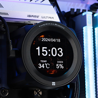 Refroidisseur liquide AIO CORE VISION 360 BLACK ARGB 360 mm avec écran LCD IPS haute résolution pour informations système Intel LGA 1851 AM5 PC Build AIO