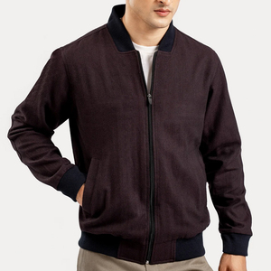 Chaquetas Bomber para Hombre, Nueva Colección, Cuello Alto, Cierre de Cremallera, Ropa Exterior Informal, Material de Poliéster - Product Image 4
