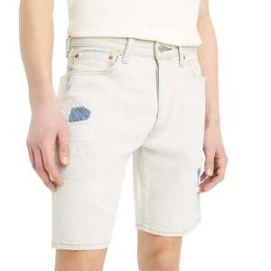 Shorts de Mezclilla para Hombre, Cintura Alta, Desgastados, con Parches Rotos, Estilo Casual de Verano - Product Image 1