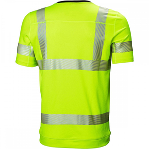 เสื้อยืดนิรภัย Hi Vis ANSI Class 1 พร้อมแถบสะท้อนแสง ปรับแต่งโลโก้และสีได้ แขนสั้น ชุดทำงานฤดูหนาว สำหรับใช้งานเพื่อความปลอดภัย - Product Image 2