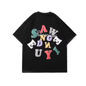 Camisetas de Algodón 100% para Hombre, Manga Corta, Casuales, Lisas, con Logotipo Estampado, Camisetas con Impresión por Transferencia Térmica - Product Image 4