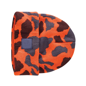 Gorro de Camuflaje Unisex, Color Naranja y Negro, Tejido Jacquard, Gorro de Invierno, Estilo Casual, Adulto, 56-58CM - Product Image 2