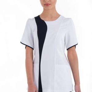 Nouvelle Tunique de Salon de Beauté Personnalisée, Uniforme Élastique pour Manucure et Spa, Blouse de Travail Femme Grande Taille - Product Image 5