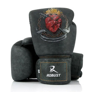 Équipement sportif, gants de boxe en cuir de haute qualité, personnalisables, antidérapants, fabricants pakistanais, vente en gros, ROBUST INDUSTRIES - Product Image 1