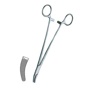 Pinzas de sujeción Heaney de 24-25 cm, instrumentos manuales de microcirugía, con inserto de carburo de tungsteno TC, de acero inoxidable quirúrgico - Product Image 2