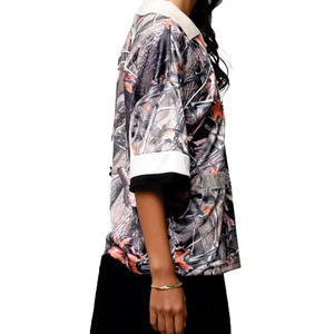 Camiseta Deportiva de Fútbol Americano para Mujer, Estilo Oversize, con Estampado de Camuflaje, Sublimación, Poliéster, Ropa Urbana, Personalizable - Product Image 5