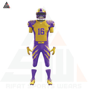 Uniformes de Fútbol Americano para Hombre, Ropa Deportiva para Adultos, Tallas Grandes, Tela Personalizada, Precio al por Mayor - Product Image 3