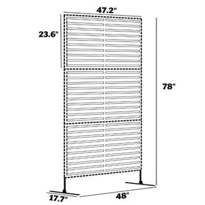 Schermo Decorativo Marrone e Recinzione per la Privacy, Rete da Giardino Esterna con Supporto per Piante - Product Image 6