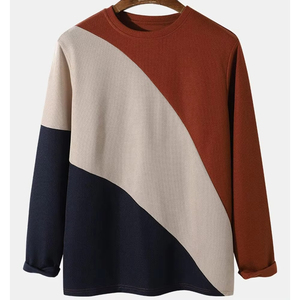 เสื้อสเวตเชิ้ตคอกลมคุณภาพสูงสำหรับผู้ชาย สีตามสั่ง ทรงปกติ บริการ OEM ใหม่สำหรับฤดูใบไม้ผลิ - Product Image 4