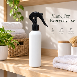 Botella de Spray con Gatillo de 200 ml de HDPE |   Contenedor de Limpieza de Plástico Resistente con Pulverizador para el Cuidado y Limpieza del Hogar - Product Image 4