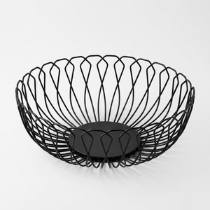 Corbeille à fruits en fil métallique or rose pour comptoir de cuisine, en fil de fer cuivré électrolytique, corbeille décorative pour fruits et légumes - Product Image 2