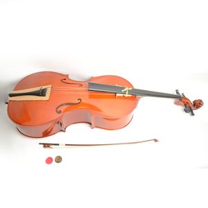 Custodia per Violoncello 4/4 Stile Retrò con Arco e Resina, Elegante Accessorio Vintage per Strumenti Musicali - Product Image 2