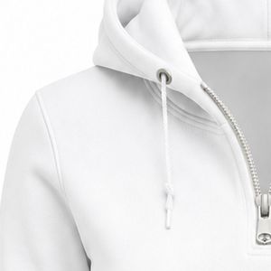 White Women Custom Greek Half Zip Up Hoodie <b>Long</b> Sleeve Embroidered Crest Pullover Hooded <b>Sweatshirt</b> Casual Sorority Fleece - Product Image 5
