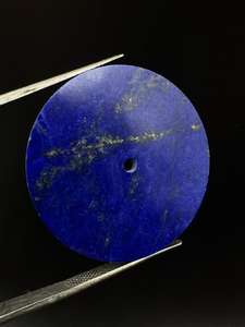Esfera de reloj de lapislázuli natural, parte trasera plana, tamaño 31.50 mm, grosor 0.9 mm, esfera de reloj - Product Image 6