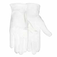 Gants blancs maçonniques brodés personnalisables de qualité supérieure, en tissu uni, style classique, à coudre