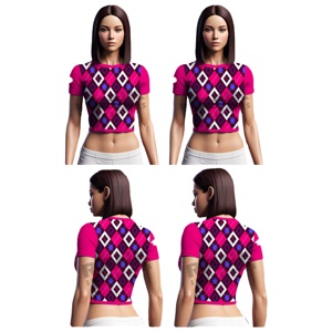 เสื้อครอปไซส์ใหญ่พิเศษของผู้หญิงเสื้อครอปเอวลอยลำลองสำหรับผู้หญิงน้ำหนักเบา - Product Image 3