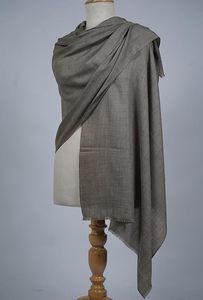Écharpe d'hiver unisexe en cachemire et laine fine VIC, respirante, couleur unie, douce, 70x200 cm, luxe, légère - Product Image 6