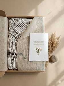 Cortina de Macramé de Algodón Hecha a Mano, Cortina Boho para Ventana, Ligera y Removible, Decoración de Pared para Sala de Estar - Product Image 2