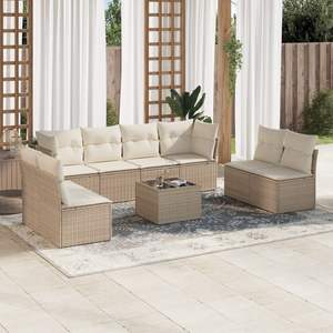Conjunto de Sofás de Jardín Color Beige - Product Image 1