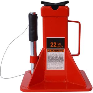 Cavalletto per Auto Professionale a Perno da 22 Tonnellate (44.000 Libbre) con Blocco, Rosso, 1 Paio - Product Image 5