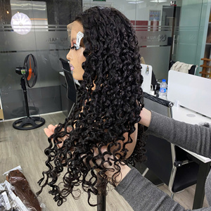Perruque à boucles naturelles en cheveux humains, perruque à dentelle frontale, cheveux humains naturels, vente en gros, cheveux humains bruts de haute qualité, perruques 100% cheveux humains - Product Image 2