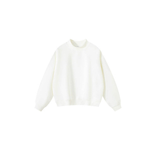 Sudadera de Forro Polar Blanca Lisa Personalizada para Mujer, Suave, para Uso Diario, al por Mayor, Tops Lisos para Boutiques de EE. UU., Reino Unido y Europa - Product Image 1