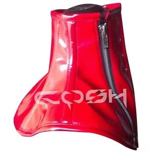 Corset pour femme en PVC rouge avec baleines en acier de haute qualité - Product Image 1
