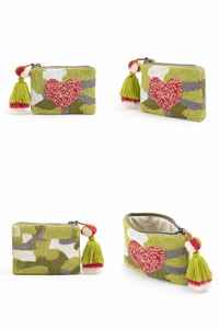 Porte-monnaie perlé fait main pour femme, petite pochette motif cœur, mini sac bohème à fermeture éclair, portefeuille personnalisé tendance, pochette pour femme, cadeau - Product Image 4