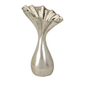 Florero Decorativo para Sala de Estar, Artesanía Metálica Plateada, Florero Hecho a Mano, Maceta para Plantas Artificiales, Accesorios para el Hogar - Product Image 6