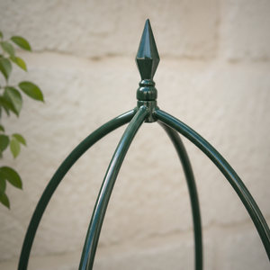 Arco de Jardín de Hierro de 6 Pies para Rosas y Tomates, Diseño Redondo Pintado Clásico, Soporte para Plantas de Patio Trasero - Product Image 3