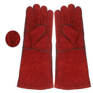 Direct Factory Supply High Quality Leather Welding Work <b>Gloves</b> Kevlar Palm Lining Heat Resistant Construction Welder <b>Gloves</b> - Product Image 4