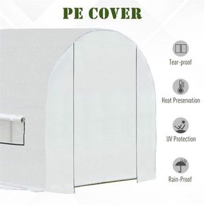 Mini Serra Moderna Facile da Montare con Struttura in Acciaio Zincato e PVC/PE per Uso Domestico e Giardino - Product Image 6
