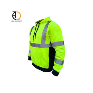 Men's High Visibility Waterproof Safety Hoodie <b>Reflective</b> Mining Jackets with Customizable Logo Hi Vis Hoodie - Product Image 4