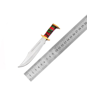 Handcrafted J2 Steel Hunting Bowie Knife Dollar Sheet Handle with Brass Guard and Pommel Bowie Hunting 0utdoor Knife - Product Image 6