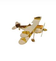 Modèle d'avion vintage en laiton Art Déco - Décoration de table légère pour la maison, le bureau ou la table de travail