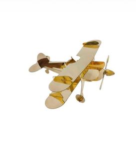 Modelo de Avión Art Deco de Latón Vintage - Decoración Ligera para Mesa de Oficina u Hogar - Product Image 3