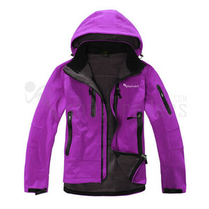 Veste polaire à capuche rouge pour homme, coupe-vent, respirante, écologique, fermeture éclair sur le devant, vêtement décontracté d'automne, coque en polyester, coupe régulière - Product Image 5