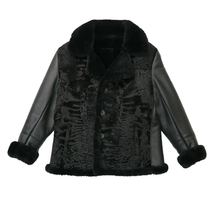 Luxury Genuine Leather <b>Shearling</b> <b>Jacket</b> <b>Men</b> Soft Sheepskin Fur Winter Aviator Coat Warm Fashion Durable Fit - Product Image 1