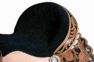 Juego de sillín occidental de caballo de cuero genuino Tachuela completa de calidad con estribo de cubierta de cuero Precio al por mayor - Product Image 4