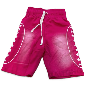 Pantalon en molleton de coton personnalisé de haute qualité pour enfants, longueur genou, imprimé sérigraphié, délavé au soleil, OEM, délavé à l'acide, avec strass - Product Image 4