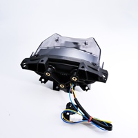 Luz Trasera LED para Motocicleta, ABS+PC, para MT-09 2024-2025, con Certificación E-Mark, Luz de Freno Integrada con Señal de Giro, Color Humo