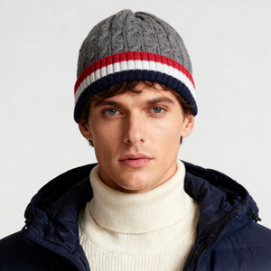 New Winter Breathable Ribbed Knit <b>Beanie</b> with Classic 3-Color Panel Fleece-<b>Lined</b> Thickened Insulated Unisex Hat - Product Image 5