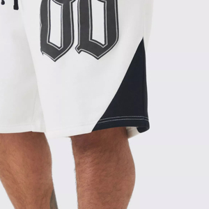 Shorts en molleton décontractés pour hommes, taille plus, personnalisables, avec logo sur mesure, respirants, 100% coton, de haute qualité - Product Image 6