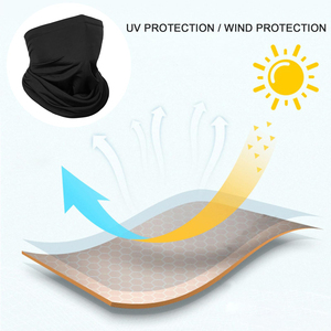 Wholesale Black Neck Gaiter Breathable Face Mask <b>Balaclava</b> Seamless Outdoor Headwear Unisex Neck Gaiter - Product Image 5