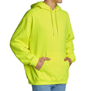 Vente en gros : Meilleur fournisseur – Sweat à capuche fluorescent pour homme, séchage rapide, design personnalisé pour adultes, teint uni pour la saison hivernale - Product Image 3