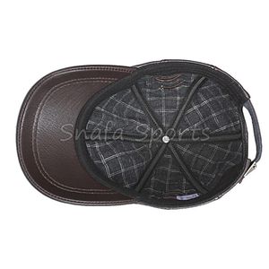 Gorra de béisbol de cuero genuino más vendida para hombres y mujeres, gorra negra ajustable de cuero real para otoño e invierno. - Product Image 6